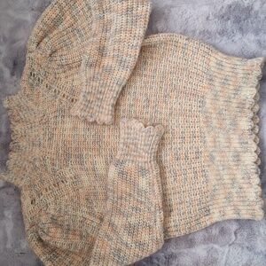 Lovers + Friends Tulsi Cropped Sweater Cropped Sleeves In Spring Snow